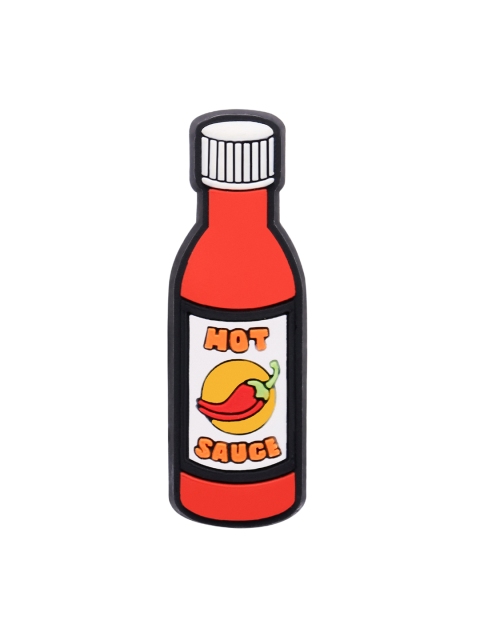 

Crocs Unisex Red & White Hot Sauce Jibbitz Shoe Charm