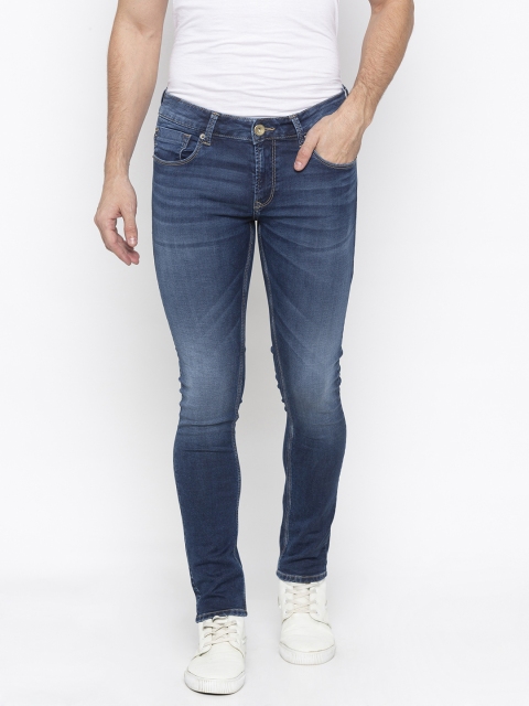 

SPYKAR Men Blue Super Skinny Fit Low-Rise Clean Look Jeans