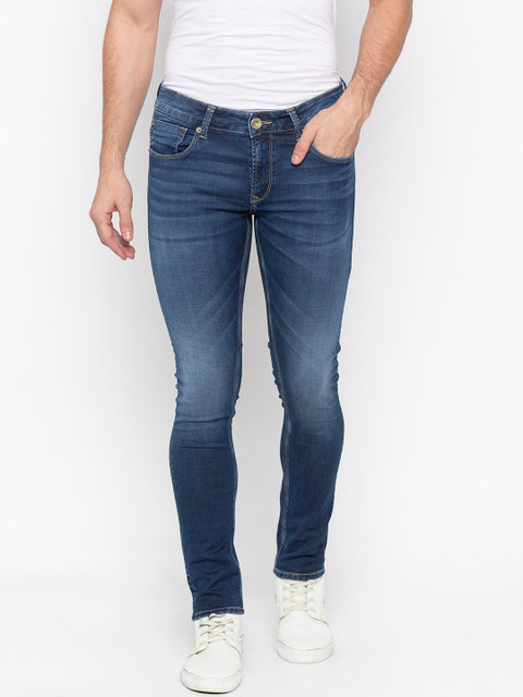 

SPYKAR Men Blue Super Skinny Fit Low-Rise Clean Look Jeans