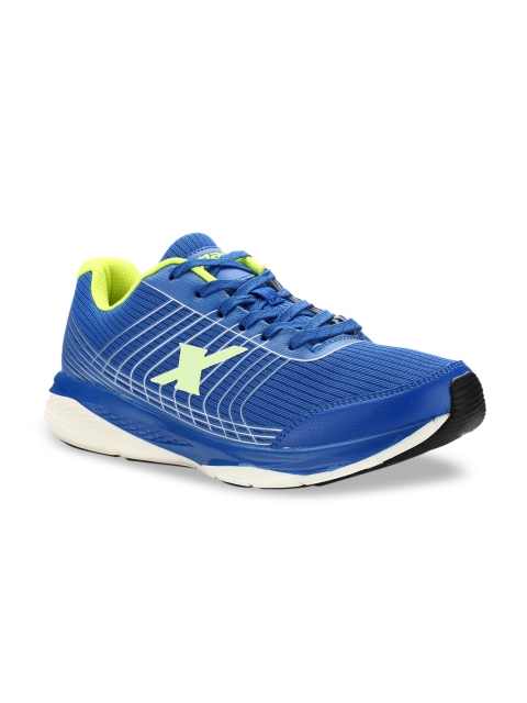 

Sparx Men Blue & Fluorescent Green Mesh SM-9017 Running Shoes