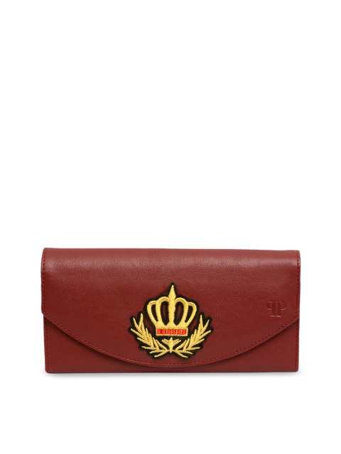 

Pink Potato Women Brown Solid Leather Two Fold Wallet