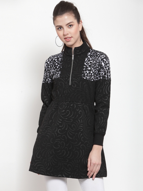 

armure Women Black & White Printed Tunic