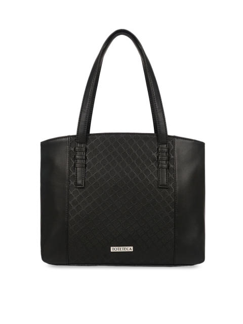 

Toteteca Black Textured Shoulder Bag