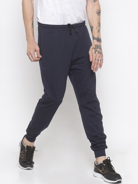 

Status Quo Men Blue Solid Slim-Fit Low-Rise Joggers