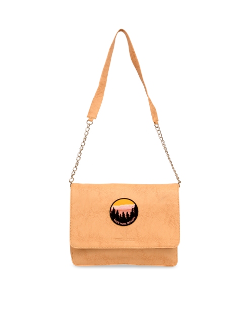 

Pink Potato Beige Textured Shoulder Bag