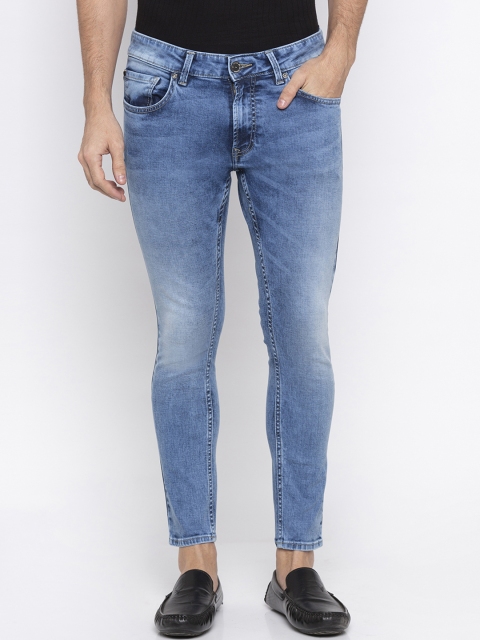 

SPYKAR Men Blue Tapered Fit Mid-Rise Clean Look Jeans