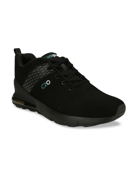 

Campus Men Black Mesh Running Shoes