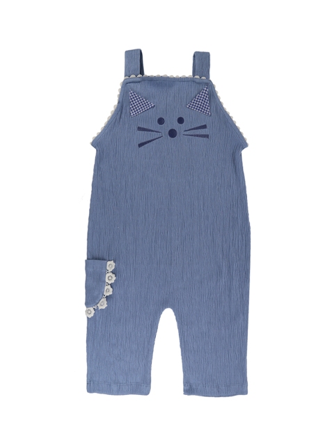 

Lilly and Sid Kids Blue & White Checked Sustainable Dungarees
