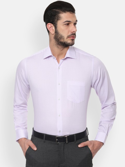 

Van Heusen Men Purple Regular Fit Checked Formal Shirt