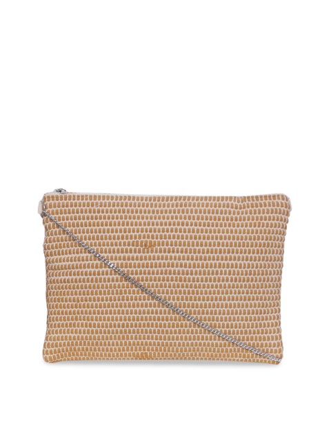 

Diwaah Beige Self Design Handheld Bag