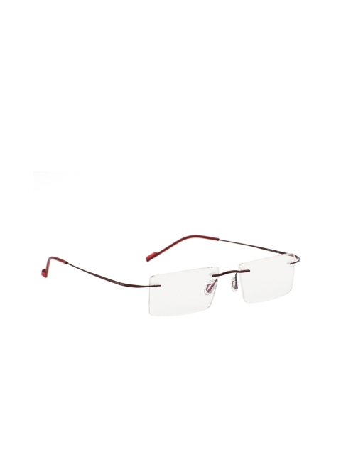 

ROYAL SON Unisex Red Solid Rimless Rectangle Frames RS04910ER