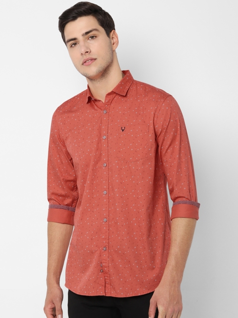 

Allen Solly Sport Men Orange Regular Fit Printed Casual Shirt