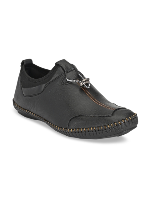 

Mactree Men Black Slip-On Sneakers