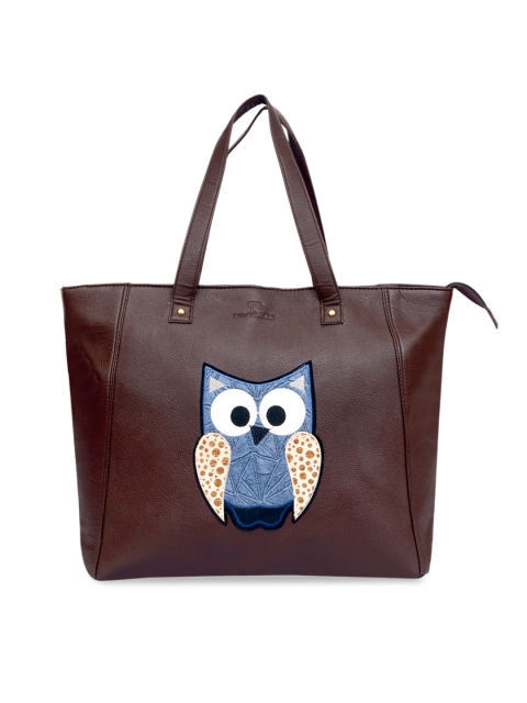 

Pink Potato Brown Embellished Shoulder Bag
