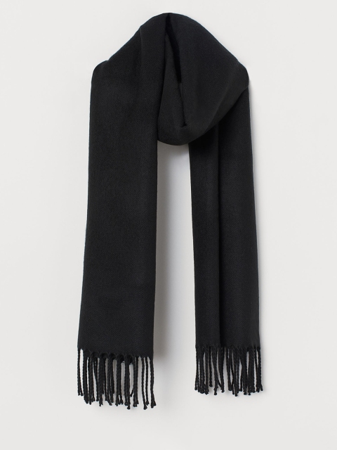 

H&M Women Black Fringed Scarf
