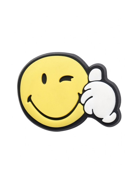 

Crocs Men Yellow & White Smiley Thumbs Up Jibbitz Shoe Charm