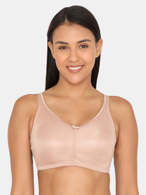 

Zivame Beige Solid Non-Wired Non Padded Minimizer Bra ZI0100J0QD0