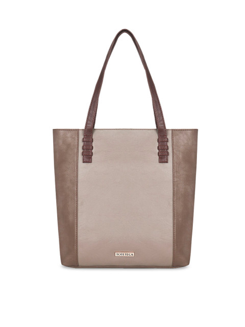 

Toteteca Brown & Beige Solid Shoulder Bag