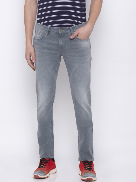 

SPYKAR Men Grey Skinny Fit Low-Rise Clean Look Jeans