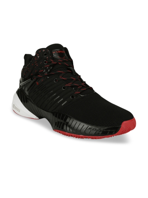 

Campus Men Black Mesh Running Shoes