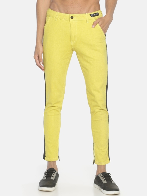 

KULTPRIT Men Yellow Skinny Fit Mid-Rise Clean Look Jeans