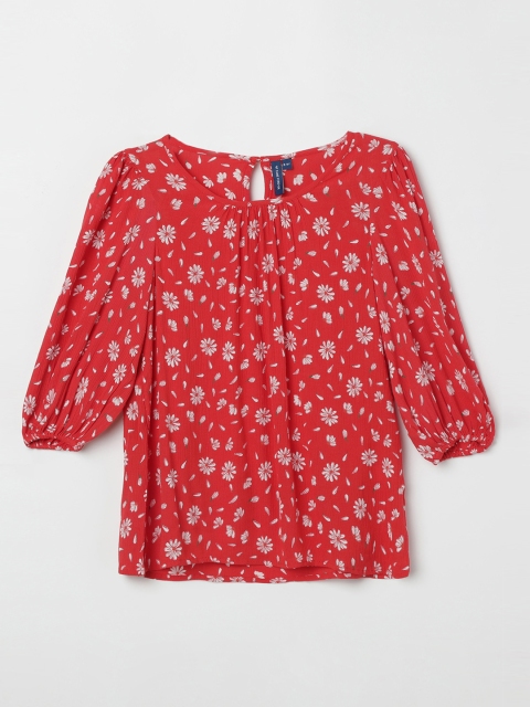 

Fame Forever by Lifestyle Girls Red Printed A-Line Top