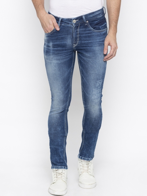 

SPYKAR Men Blue Skinny Fit Low-Rise Clean Look Jeans