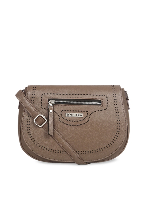 

Toteteca Brown Solid Sling Bag