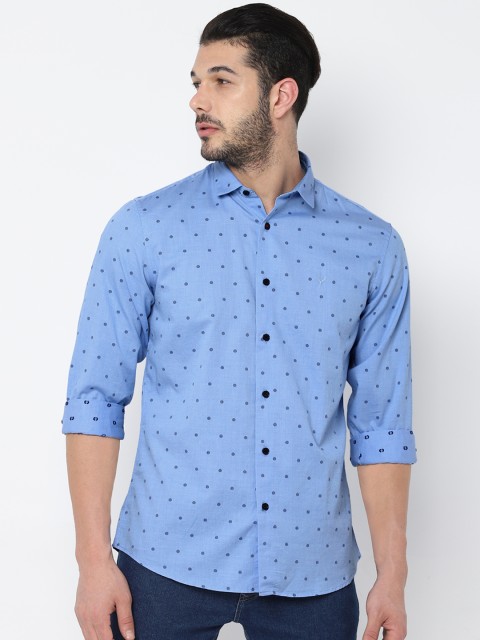 

Allen Solly Men Blue Slim Fit Printed Casual Shirt