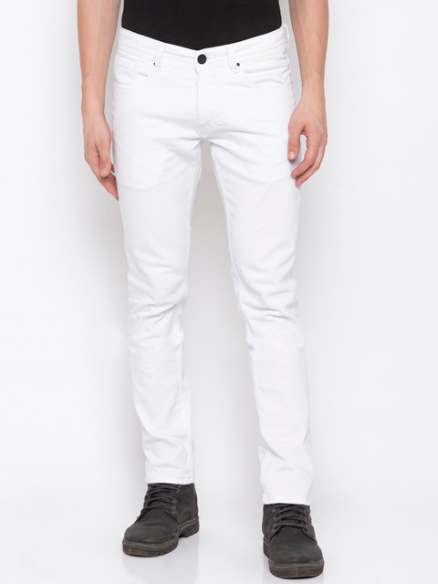 

SPYKAR Men White Skinny Fit Low-Rise Clean Look Jeans