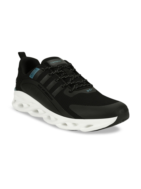 

Campus Men Black Mesh Running Shoes