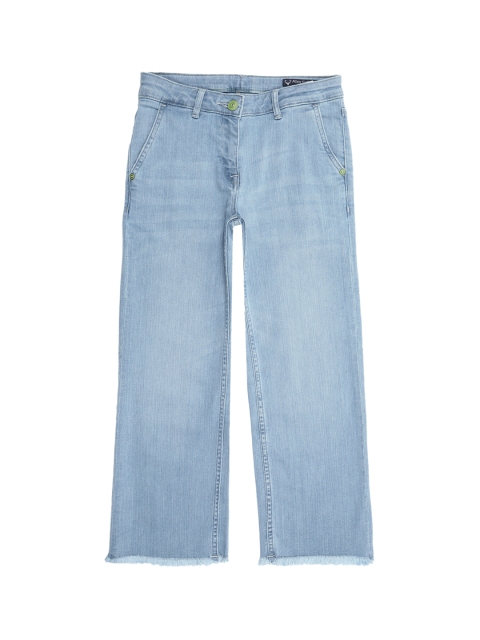 

Allen Solly Junior Girls Blue Regular Fit Mid-Rise Clean Look Stretchable Jeans