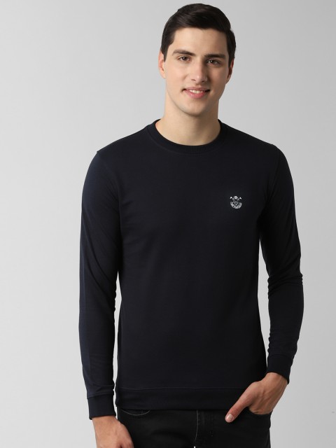 

Peter England Casuals Men Navy Blue Solid Sweatshirt