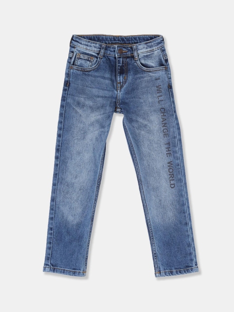 

Cherokee Boys Blue Slim Fit Mid-Rise Clean Look Stretchable Jeans
