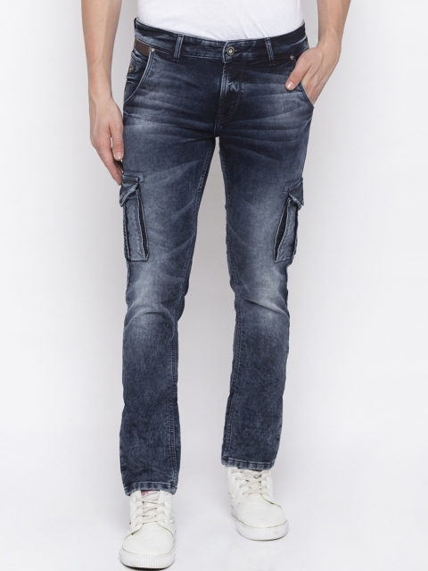 SPYKAR Men Blue Tapered Fit Mid-Rise Clean Look Jeans