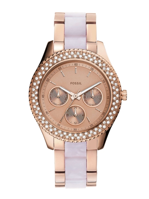 

Fossil Women Gold-Toned Analogue Watch ES4755