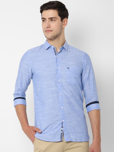 

Allen Solly Men Blue Slim Fit Solid Casual Shirt