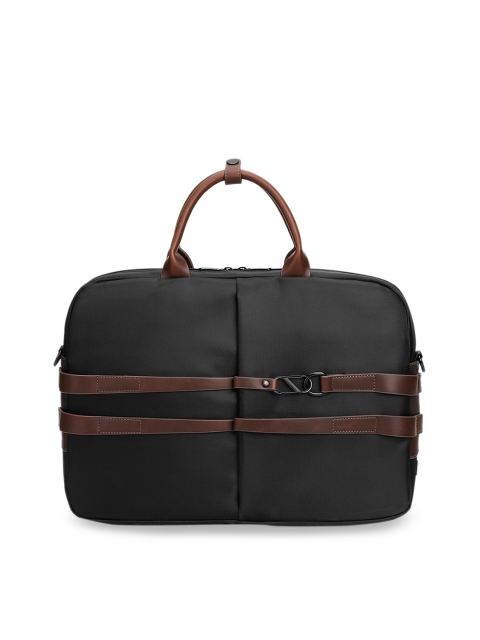 

AirCase Unisex Black Solid Laptop Bag