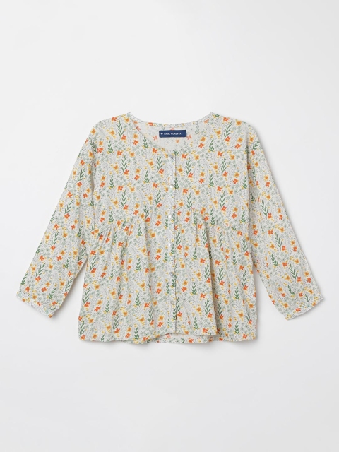 

Fame Forever by Lifestyle Girls White Printed A-Line Top
