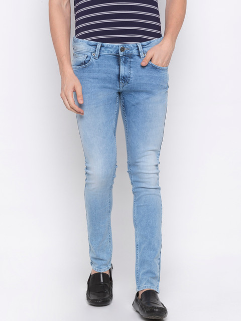 

SPYKAR Men Blue Skinny Fit Low-Rise Clean Look Jeans
