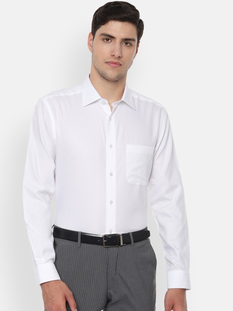 

Louis Philippe Men White Regular Fit Solid Formal Shirt