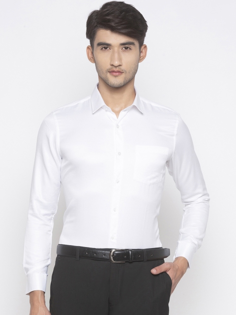 

Globus Men White Regular Fit Solid Formal Shirt