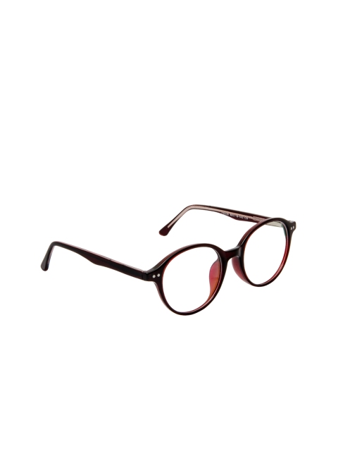 

Cardon Unisex Maroon & Bronze-Toned Solid Full Rim Round Frames EWCD2415