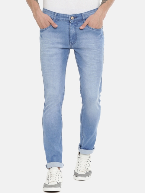 

CINOCCI Men Blue Slim Fit Mid-Rise Clean Look Jeans