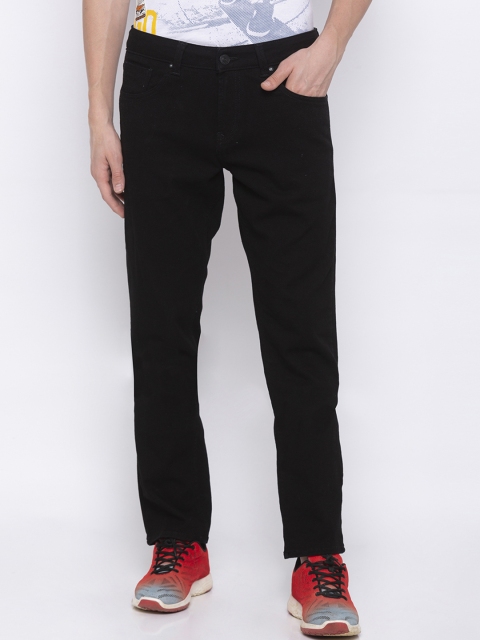 

SPYKAR Men Black Straight Fit Mid-Rise Clean Look Jeans