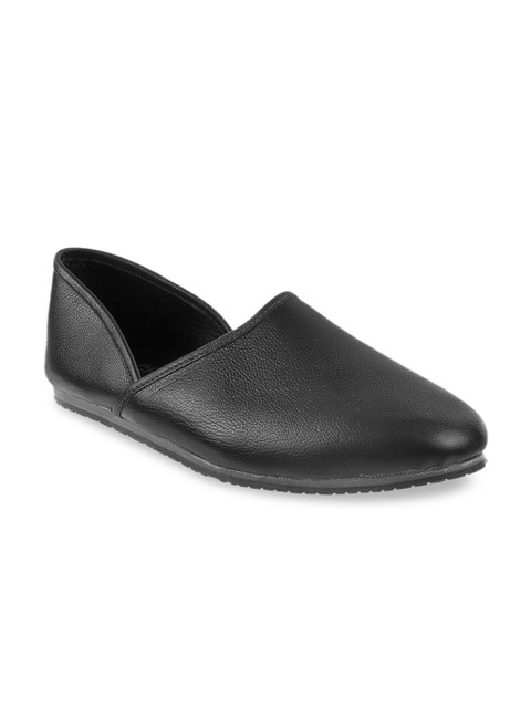 

Mochi Men Black Leather Mojaris