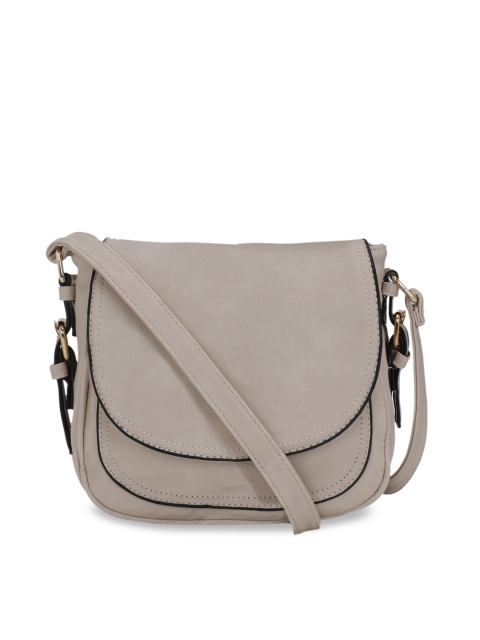 

Satchel Bags Taupe Solid Sling Bag