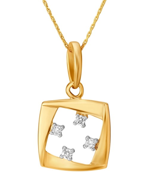 

Mia by Tanishq 14 KT Yellow Gold Pendant with Diamonds