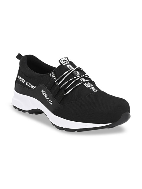 

MENGLER Men Black Running Shoes