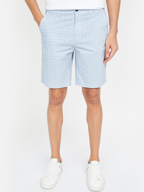 

CODE by Lifestyle Men Blue Printed Regular Fit Regular Shorts